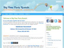 Tablet Screenshot of bigpartiesrental.com